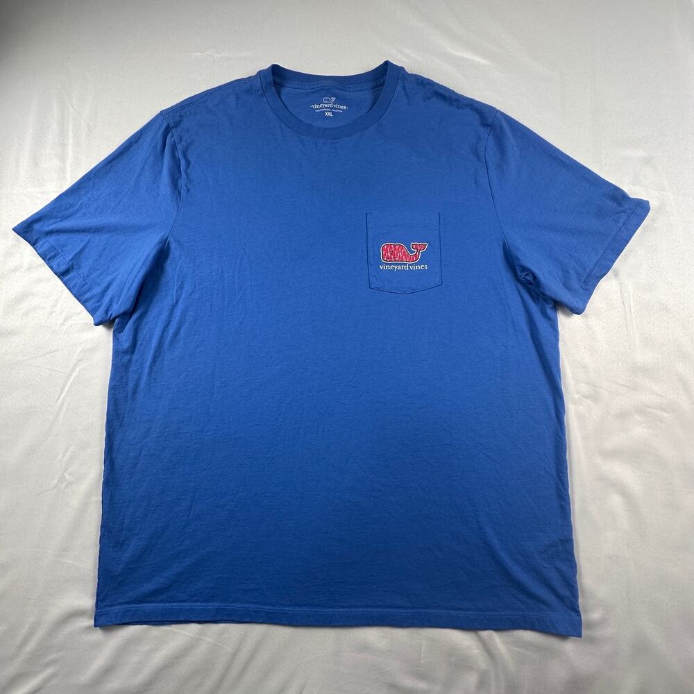 Vineyard Vines Mens XXL Blue Whale Logo Pocket T-Shirt